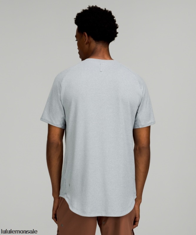 Lululemon Deutschland DELULU803 | Meliertes Chabray Drysense Trainings-kurzarmshirt